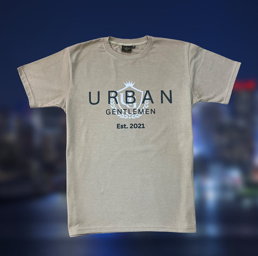 Beige/Green/White Urban Gentlemen - Original Emblem Tee (limited first drop)-